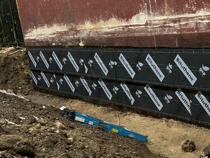 below grade waterproofing after